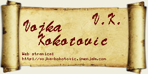 Vojka Kokotović vizit kartica